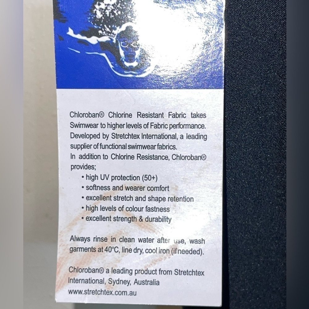 NWT Junonia Chloroban performance stretchtex swimsuit. Size 1X new old stock - Picture 3 of 8